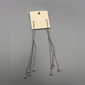MIA  COLLECTION Silver Chain Earrings